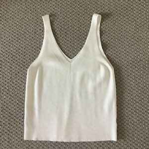Blu ivy Cream Tank Top for Women